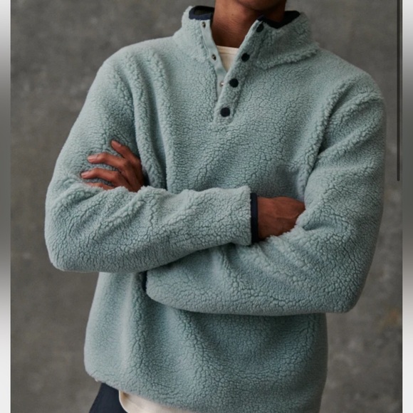 🆕 Sezane Tucker Sweatshirt in Sky Blue - Picture 1 of 5